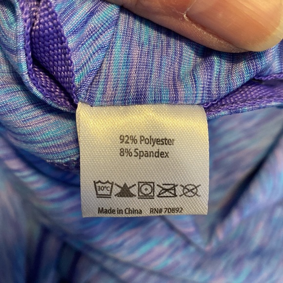 Apana womens blue infinity scarf with snaps - Picture 5 of 5